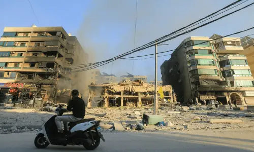 Lebanon says two dead in Israeli strike near Syria border