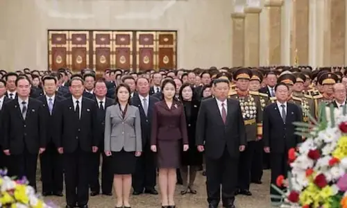 North Korea leader Kim Jong Un&rsquo;s daughter makes public visit to state mausoleum