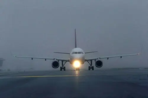 Flights disturbed due to poor visibility