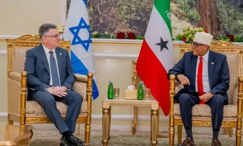 Somalia calls Israeli FM visit to Somaliland an &lsquo;incursion&rsquo;