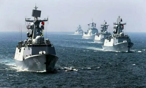 Russia joins Chinese, Iran warships for drills off South Africa