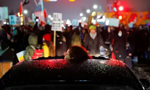 Tens of thousands protest in Minneapolis over fatal ICE shooting