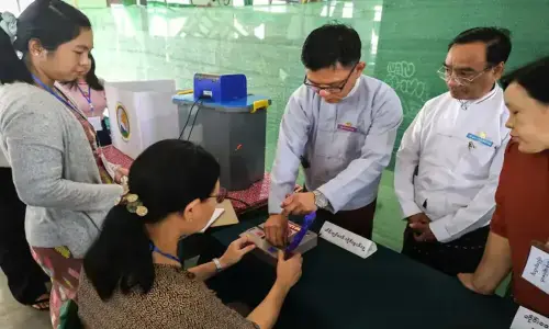Myanmar votes in second phase of military-run election