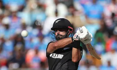 Mitchell ton helps New Zealand level ODI series with India Mitchell ton helps New Zealand level ODI series with India