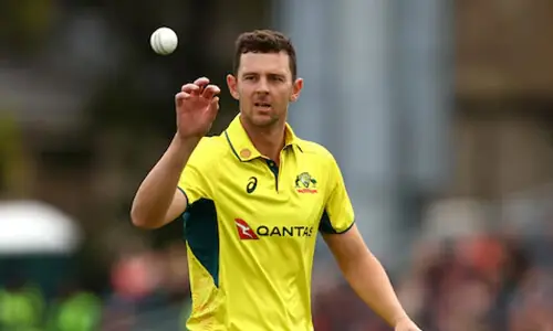 Australia’s Hazlewood ‘on track’ to start T20 World Cup after Ashes absence Australia’s Hazlewood ‘on track’ to start T20 World Cup after Ashes absence