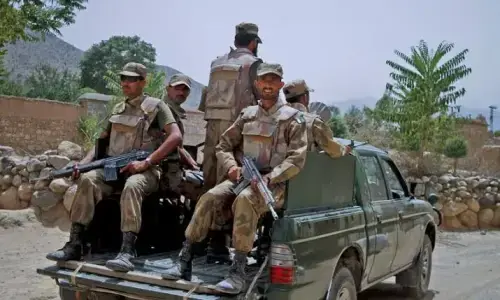 Security forces kill 12 terrorists in Balochistan&rsquo;s Kharan district: ISPR