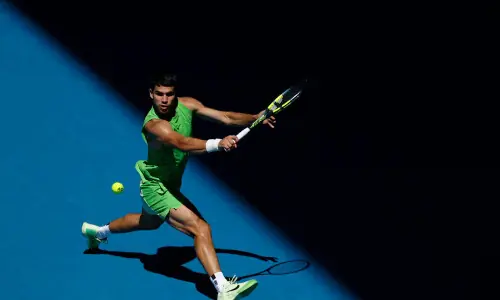 Alcaraz passes Hanfmann test to make Australian Open third round