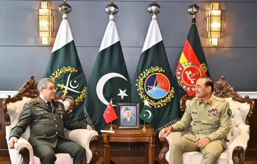 ترک فوج کے سربراہ کی جی ایچ کیو میں چیف آف آرمی اسٹاف جنرل عاصم منیر سے ملاقات