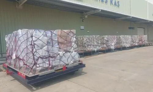 Relief consignment dispatched for Palestinians