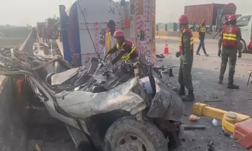Women and children among 13 killed in M9 accident