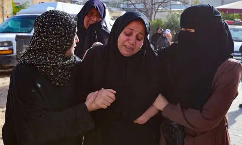 Israeli airstrikes kill 9 in Gaza, including tent camp, Palestinian officials say