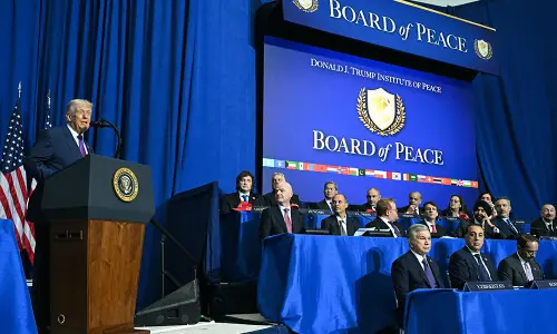 At Board of Peace debut, Trump announces global commitments for Gaza reconstruction