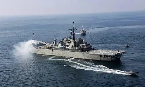 Fuel tanker ablaze in Strait of Hormuz after drone strike, Iran Revolutionary Guards say