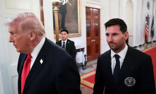 Trump celebrates Messi, revels in Inter Miami&rsquo;s &ldquo;good looks&rdquo;