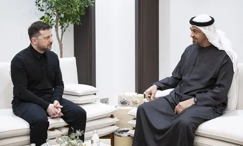 Zelensky visits UAE, Qatar for air security talks with Gulf