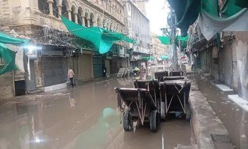 Widespread urban flooding in Karachi: Intense rainfall causes near-total business shutdown