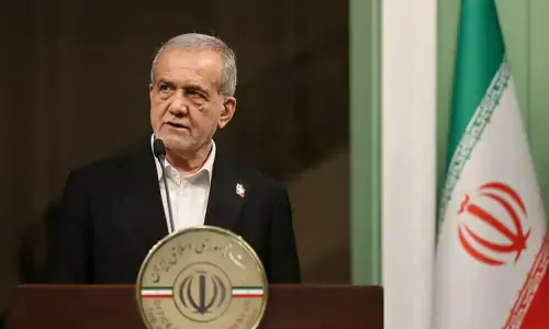 Iran&rsquo;s president stresses importance of diplomacy while noting distrust of US