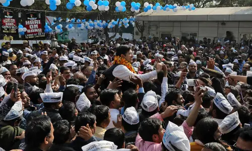 BJP gains ground in India&rsquo;s upper house after AAP lawmakers defect