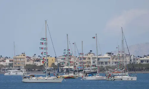 Gaza flotilla activists taken to Crete after Israeli interception