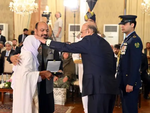 President confers Sitara-i-Shujaat on Liaqat Ali posthumously