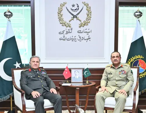 ترکیہ کے زمینی افواج کے کمانڈر کی پاکستان کے چیف آف ڈیفنس فورسز سے ملاقات