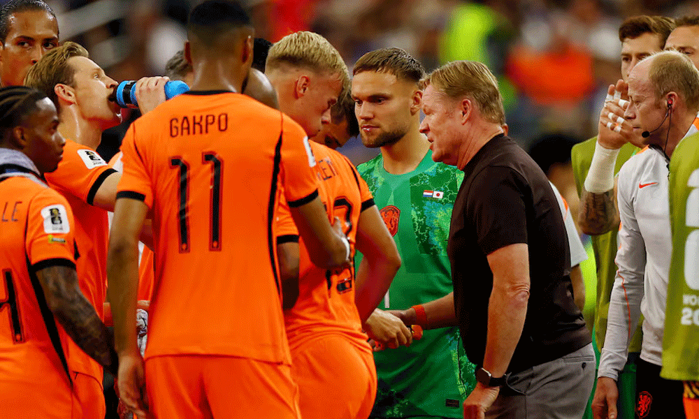 Netherlands coach Koeman defends tactics after frustration against Japan