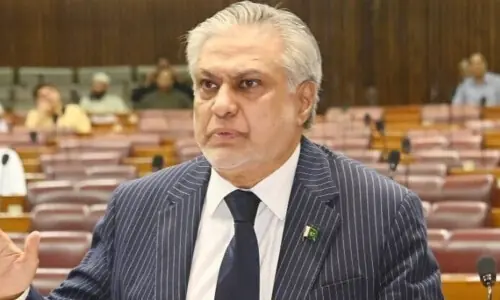Dar lays before NA copy of three-page US-Iran deal