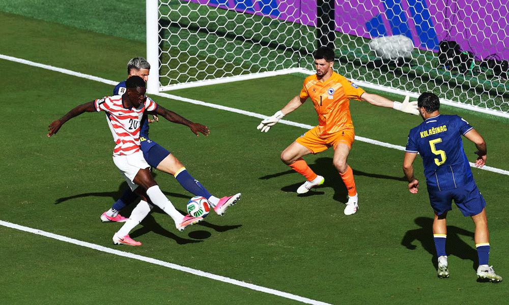 Balogun goes from hero to suspended spectator as US advance
