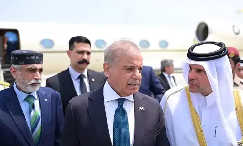 PM Shehbaz arrives in Qatar on one-day visit