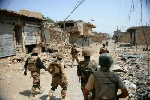 15 security men martyred, 12 terrorists killed in Tank