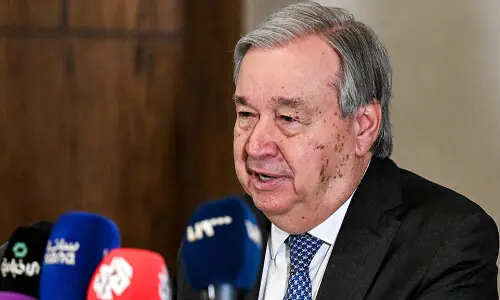 UN chief urges immediate removal of all Syria sanctions