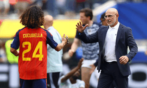 Cucurella gets tattoo of Spain coach to honour World Cup promise