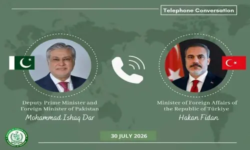 Dar, T&uuml;rkiye FM talk on situation in Palestine