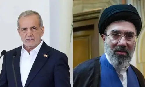 Pezeshkian has rare meeting with Mojtaba Khamenei