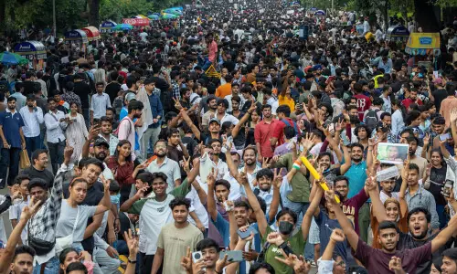 Thousands of youth march on legislature in India to protest alleged job exams wrongdoing