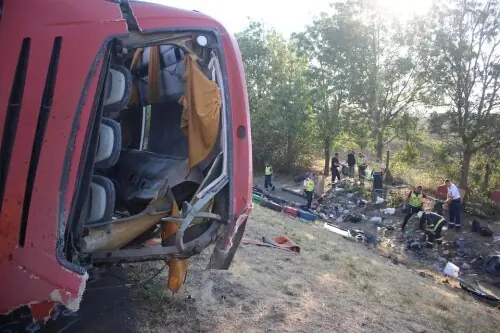 Twelve killed and at least 10 injured in Polish bus crash in Hungary
