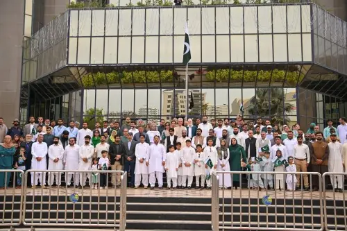 PSO hosts flag-hoisting ceremony