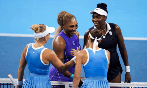 Williams sisters beaten on doubles return at Cincinnati Open