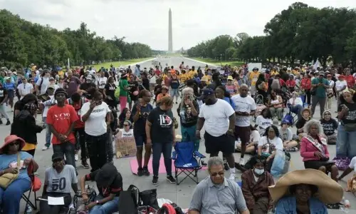 US civil rights march targets Trump voting changes