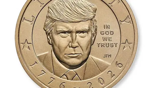 US Treasury issues USD1 coin with Trump&rsquo;s face on it