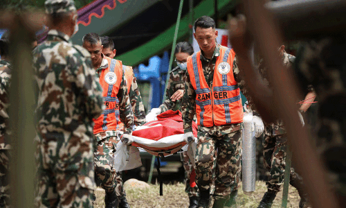 Two people pulled alive from Nepal hydropower tunnel