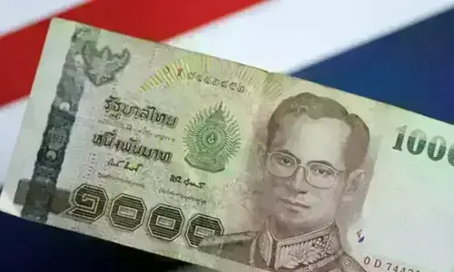 Thai baht/US dollar slightly weaker on Friday