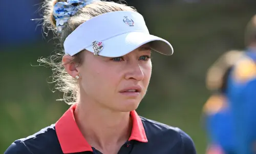 Korda finally beaten as Europe grasp slender Solheim lead