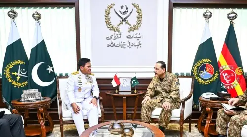 Indonesia Navy chief meets Field Marshal Asim Munir at GHQ