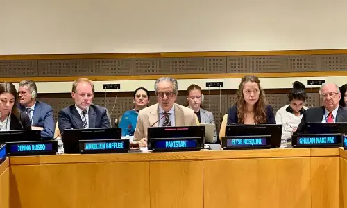 پاکستان کا مسئلہ کشمیر کے حل کے لیے اقوام متحدہ کی قراردادوں پر عملدرآمد کا مطالبہ پاکستان کا مسئلہ کشمیر کے حل کے لیے اقوام متحدہ کی قراردادوں پر عملدرآمد کا مطالبہ