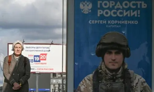 Russians vote as Ukraine war drags on for 5th year