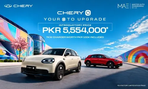 Chery Master Pakistan launches Chery Q, setting a new standard in everyday mobility at PKR 5,554,000 for a limited time Chery Master Pakistan launches Chery Q, setting a new standard in everyday mobility at PKR 5,554,000 for a limited time