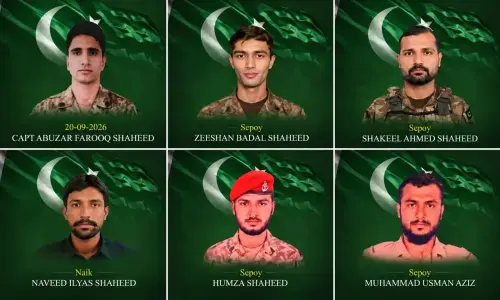 ہنگو، سیکیورٹی فورسز کی کارروائی ،8 دہشت گرد ہلاک ، 2 افسران سمیت 6 جوان شہید