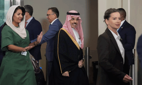 Saudi foreign minister arrives in Washington for talks with Rubio