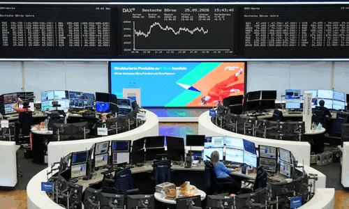 European shares set for first monthly loss in six as bond yields weigh
